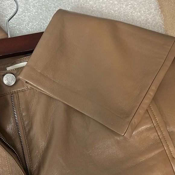 Wilfred Faux Leather Vegan Tan Melina Pants size 2 - Picture 11 of 15